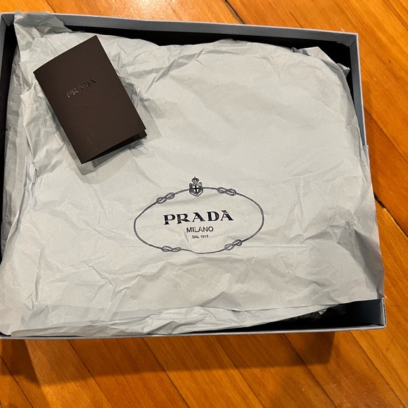 Prada slip on sneaker Calzature Donna black and white athletic shoe Knit 5 - Picture 10 of 10